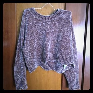 Oversized plush sweater